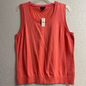 NWT TALBOTS Women's Pima Bateau-Neck Tank top size XL